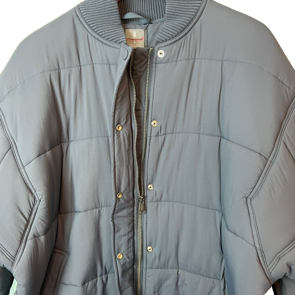 NEW Free People Movement Midnight Moon Puffer Bomber Jacket Size Large - Picture 7 of 14